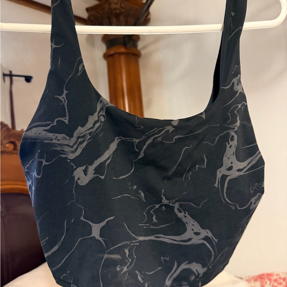 Stylish Black Marble Pattern Women's Bag